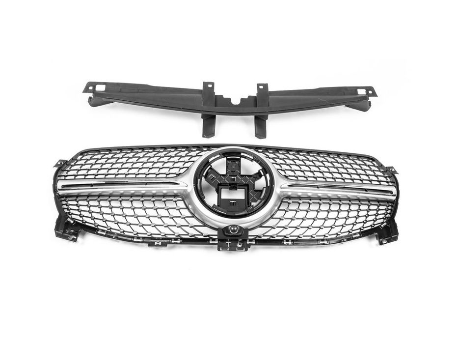 Mercedes GLE W167 2018- рр. Передня решітка Diamond Silver (для Base 2019-2023)