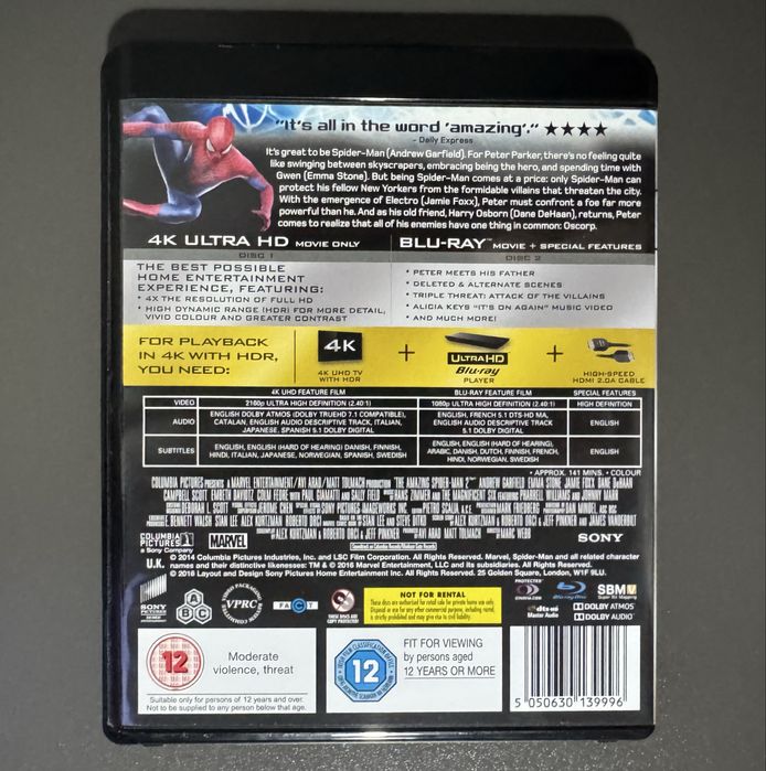 Niesamowity Spider-Man 2 4K UHD Blu-Ray ENG