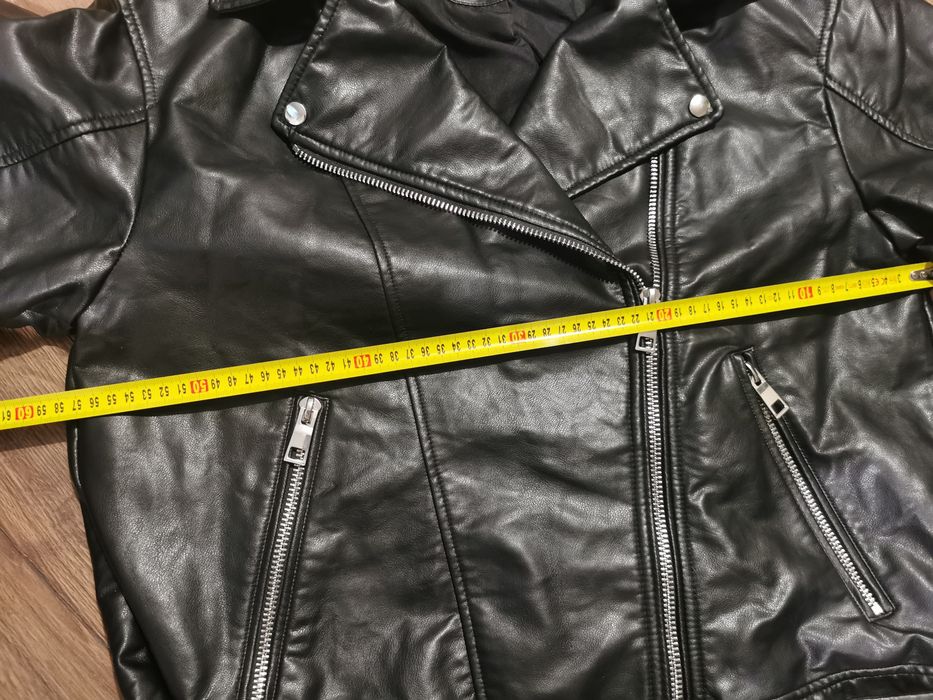 Skórzana kurtka Zara kurtka biker ramonseka L 40 oversize