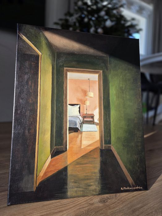 Obraz akryl na płótnie 60x40 cm "Pokój hotelowy"