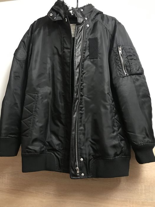 Курточка зара оверсайз черная