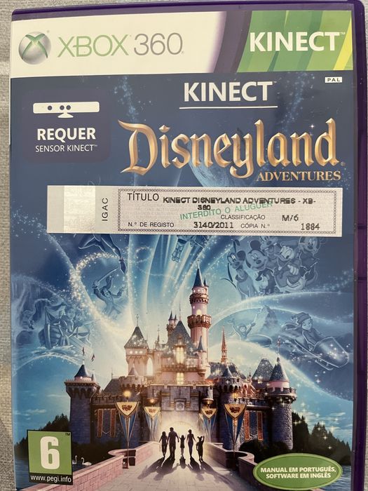 Jogo disneyland xbox 360 kinect