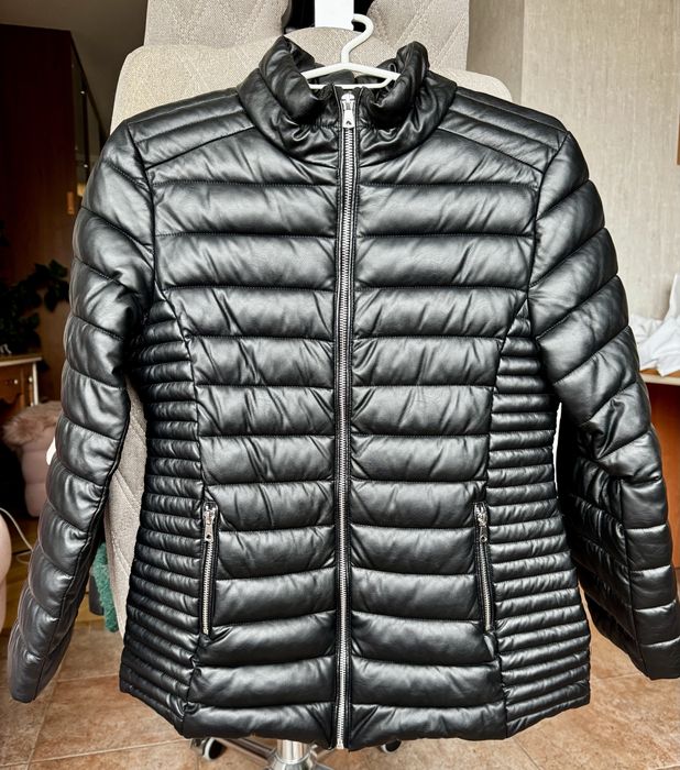 Демисезонная подростковая куртка из экокожи