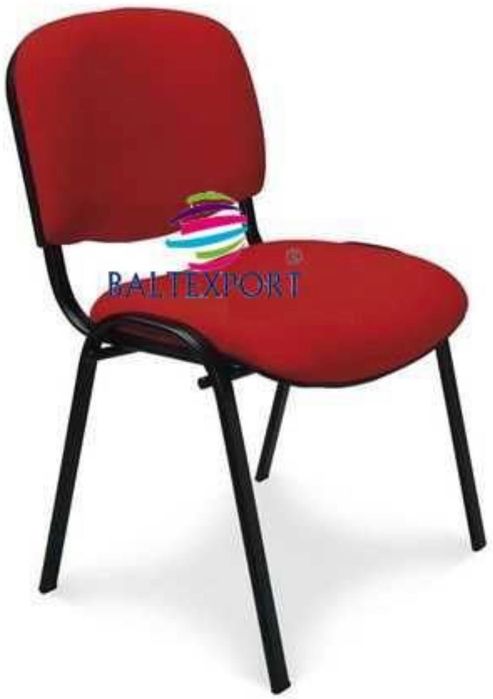 Cadeira Visitante Fixa 4 Pes Multiusos Reunião Igreja Rev. Tecido Pele