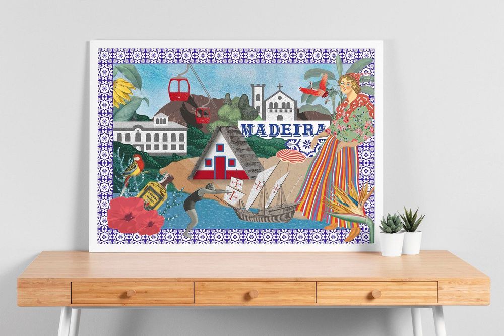 Ilustração "Ilha da Madeira" - 50x70 cm