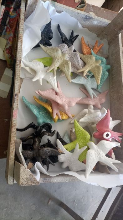 Andorinhas em cerâmica