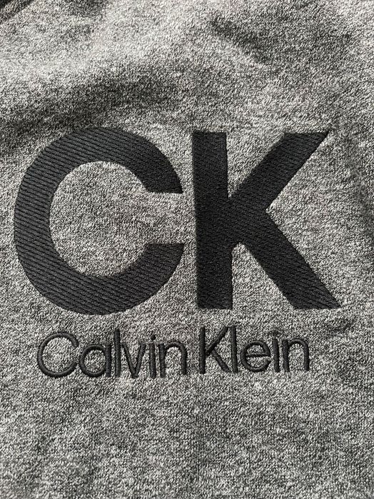 Calvin klein eco fleece logo pullover hoodie. худи флис р M