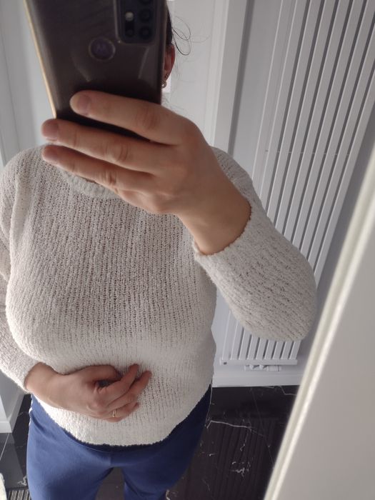 Biały sweterek rozm 42/44