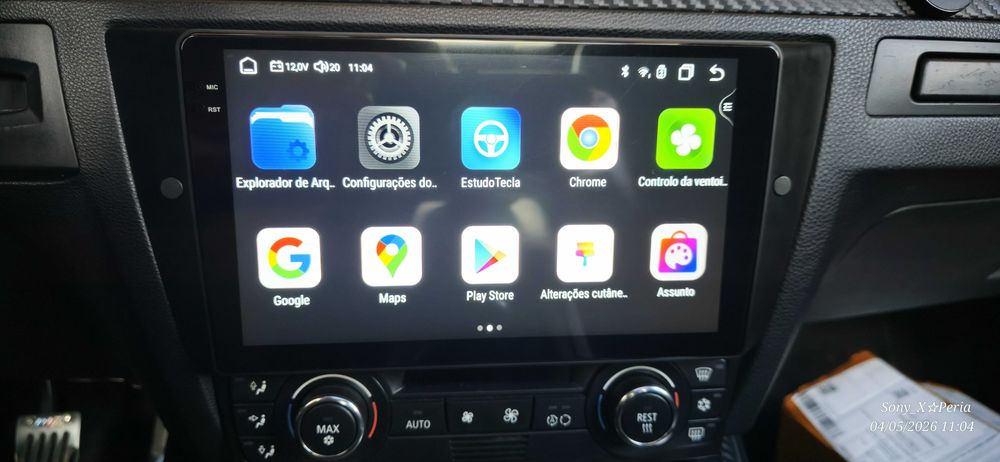 Autorrádio Android 9 Polegadas - 8Gb Memoria Ram 128Gb. Armazenamento   (Novo)