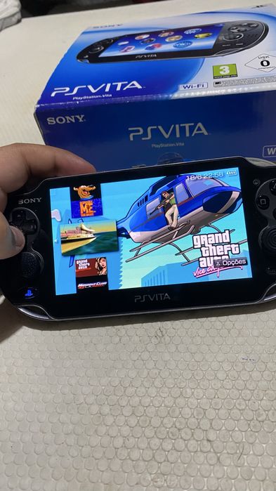 PS Vita PCH-1004 OLED Desbloqueada + Caixa + 256GB + Extras