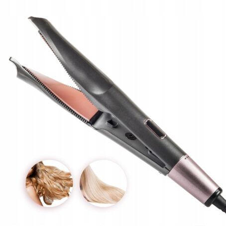 Prostownica do włosów lokówka ceramiczna 2w1 szybkie nagrzewanie