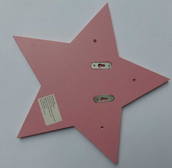 Wieszak ścienny dziecięcy Smukee Gwiazda różowa