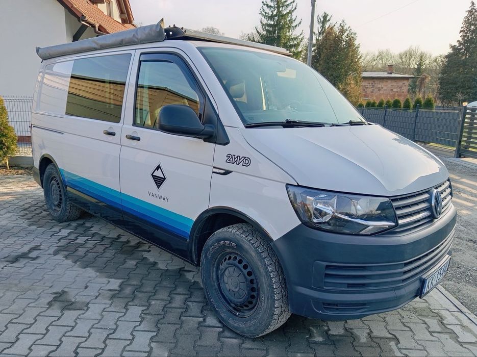 Volkswagen Transporter VW T6 mini kamper van, zabudowa Vanway Campervans [CESJA LEASINGU]