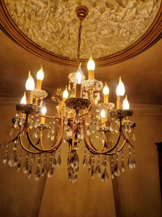 Candeeiro de sala em cristal