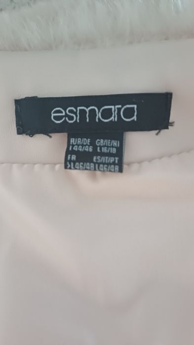 Kamizelka pluszowa brudny róż rozm.42