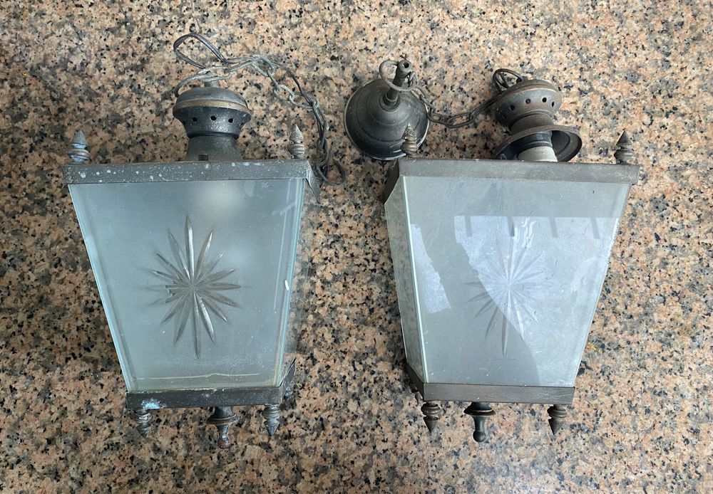 2 candeeiros de exterior