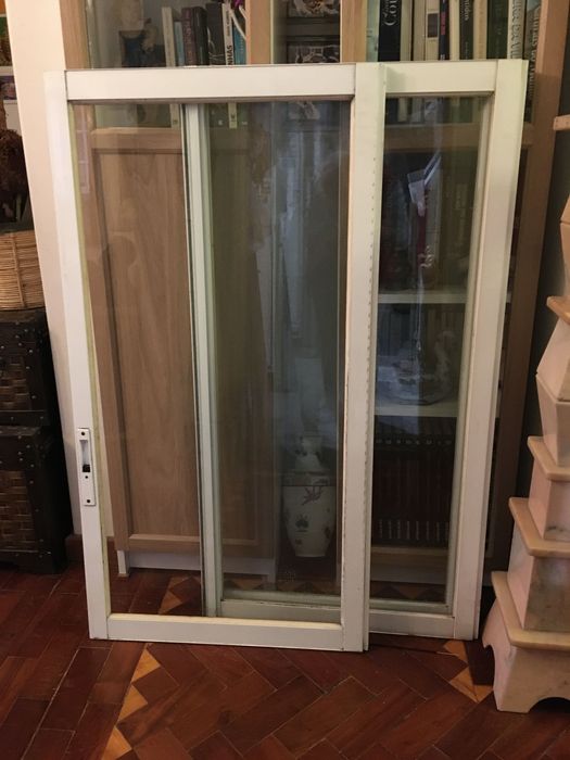 3 janelas em vidro simples pvc branco