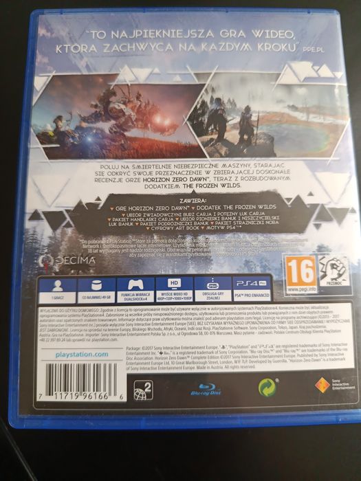 Gra horizon zero dawn PS4 wersja PL dubbing