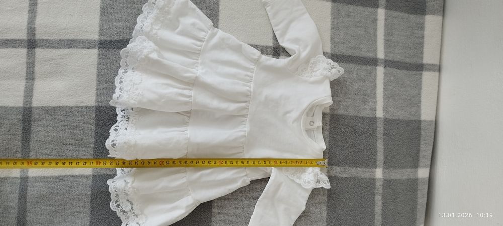 Ubranko na chrzest dla dziewczynki 68 Milulove