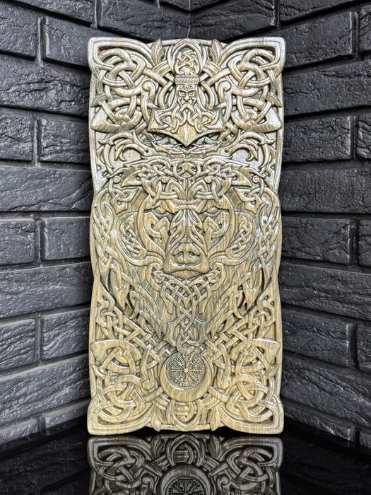 Резные деревянные нарды Викинги | Скандинавская мифология