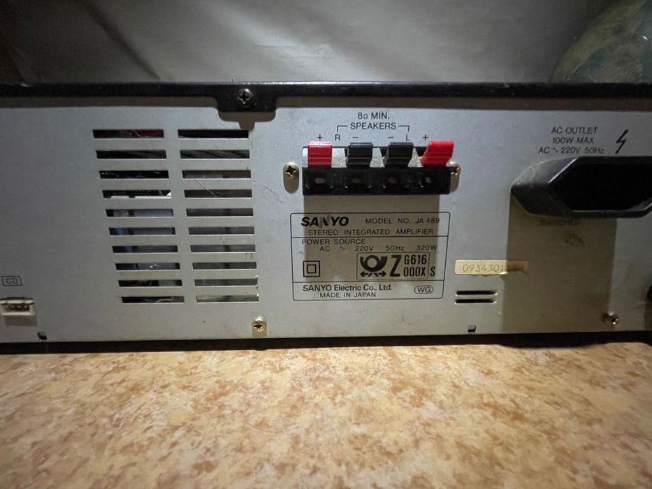 Amplifier wzmacniacz sanyo JA 489 , 320 wat