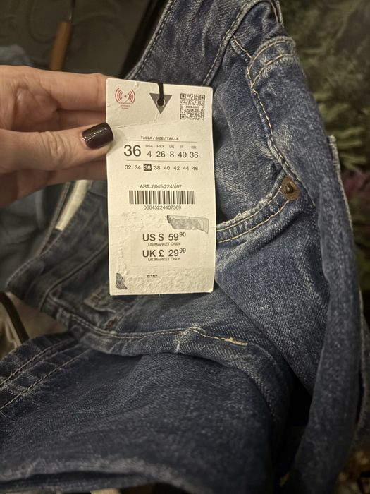 Джинси Zara Wide-Leg 6045/224/407, 36 розмір S