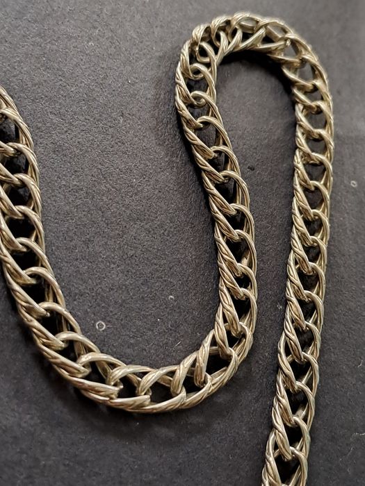 Corrente relogio e pulseira prata