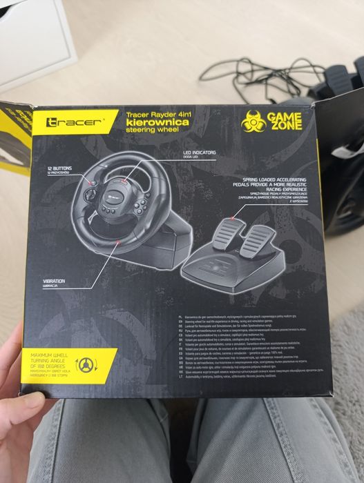 Kierownica i pedały tracer 4 w 1