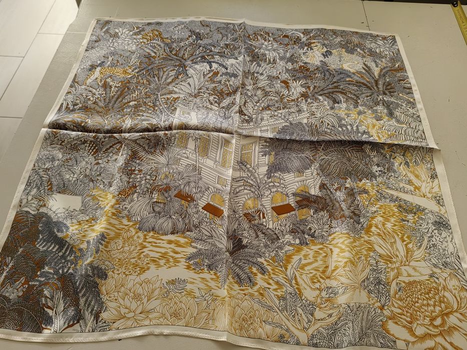 Apaszka jedwabna duża chusta 100% jedwab