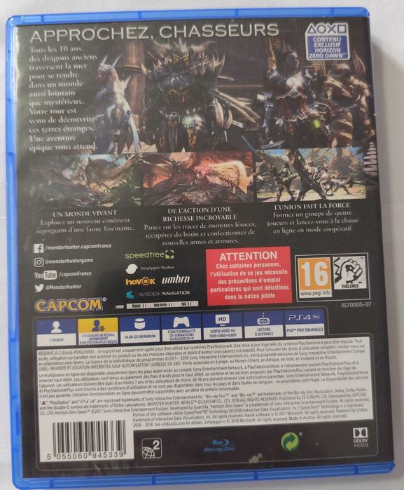 Jogo PS4 Monster Hunter World