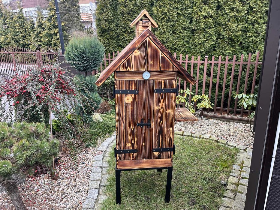 Wędzarnia Drewniana Ogrodowa + OŚWIETLENIE LED