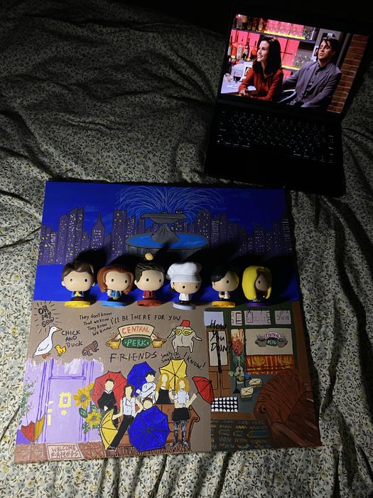 Картина разом з фігурками з серіалу «Друзі» Friends