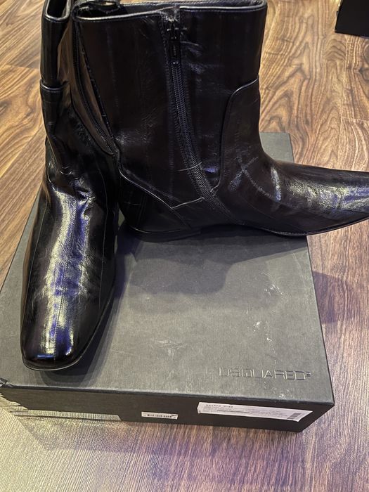 Ботинки мужские кожаные угорь