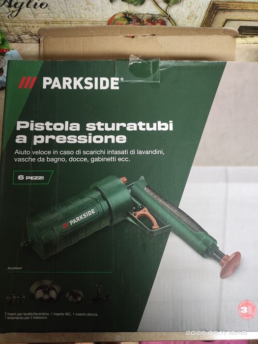 Пневмопістолет для прочистки труб PARKSIDE новий
