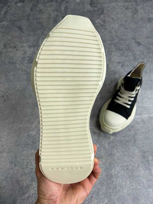 Rick Owens DRKSHDW Abstract Ramones jumbo lace laces кеди кросівки