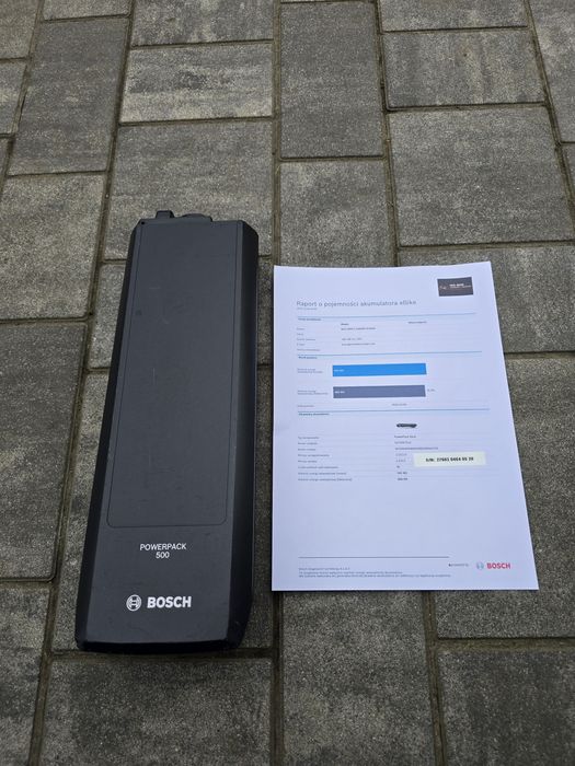 Bateria Akumulator BOSCH POWERPACK 500Wh na bagażnik 45 cykli 97% spra