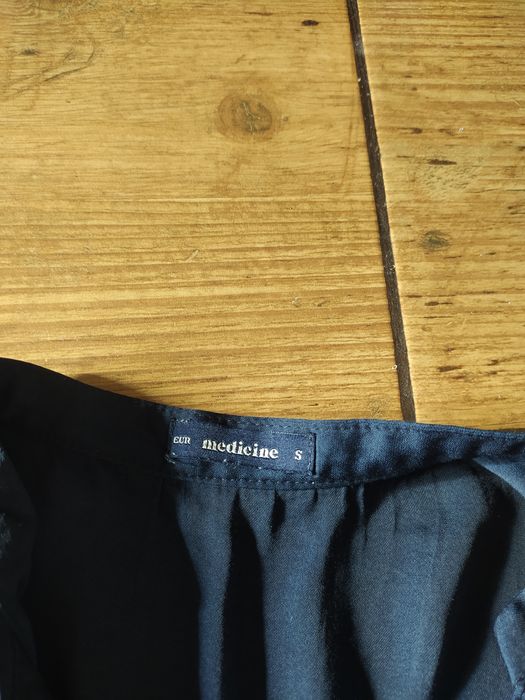 Granatowa koszula z długim rękawem S