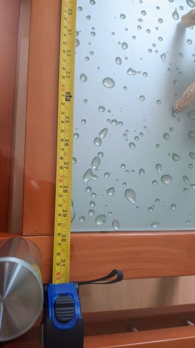 Стол стеклянный двойной.