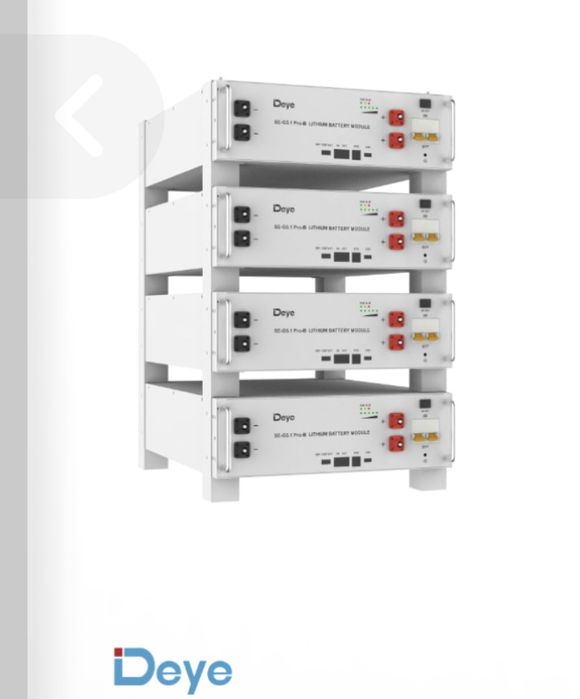 Акумуляторна батарея LiFePo4 Deye SE-G5.1 PRO B (5,1 кВт*год 48В)