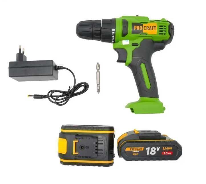 Шурупокрут акум. PROCRAFT compact PA18С Шуруповерт электрошуруповерт