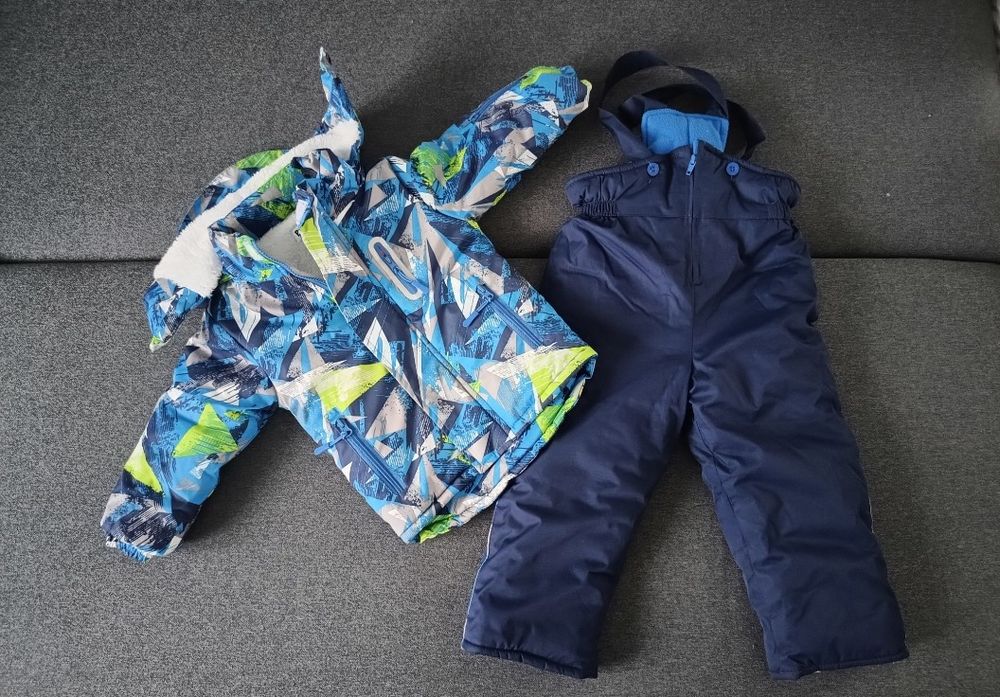 Kombinezon zimowy dziecięcy, dwuczęściowy