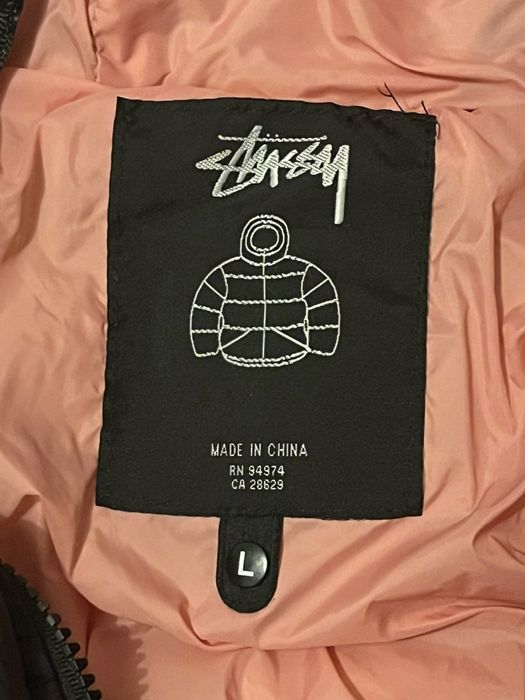 Casaco Stüssy Preto/Rosa (L)