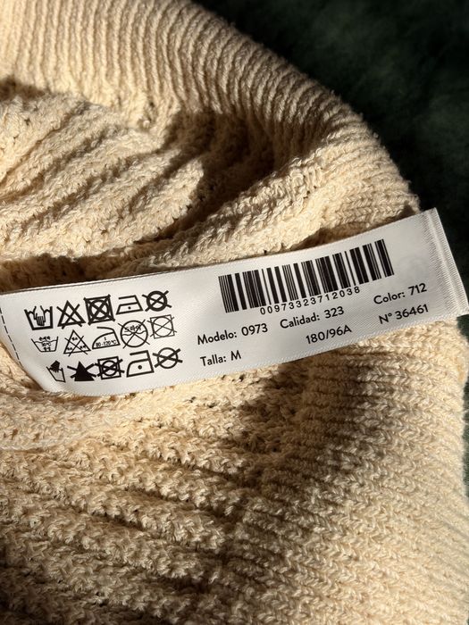Ціна договірна! В’язане поло Massimo Dutti чоловіче M кремове стан ідеальний