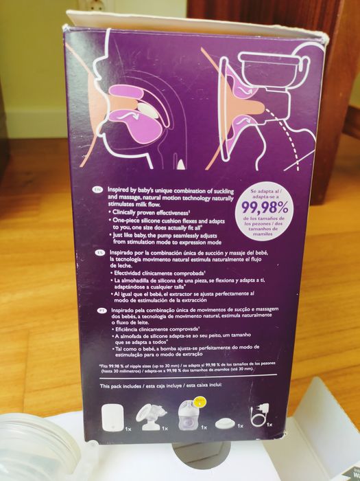 Bomba tirar leite sem fios • Philips Avent Premium