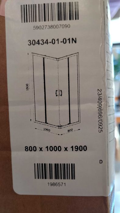 Nowa Kabina Prysznicowa Radaway Premium Plus D 100x80