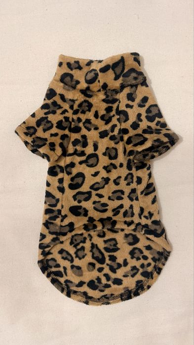 Sweterek dla kota/psa panterka ciepły pluszowy