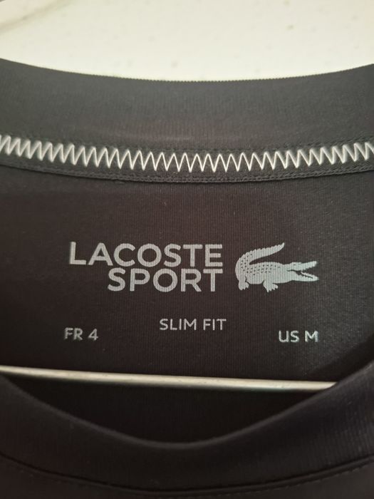 T-shirt Preta Sport Lacoste