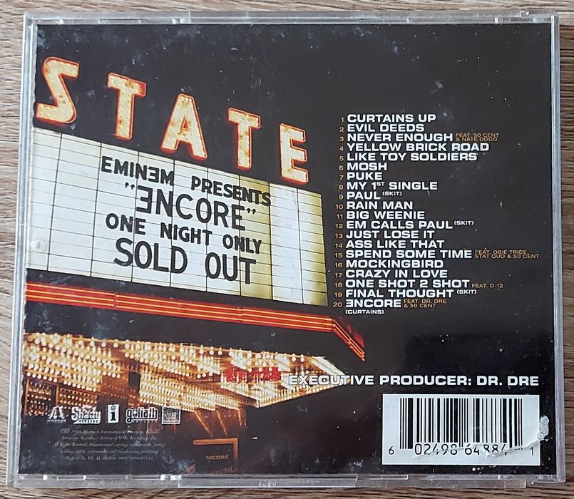 CD do Eminem (Encore, CD original)