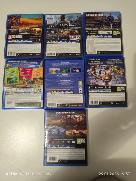 GRY na PS4(używane)