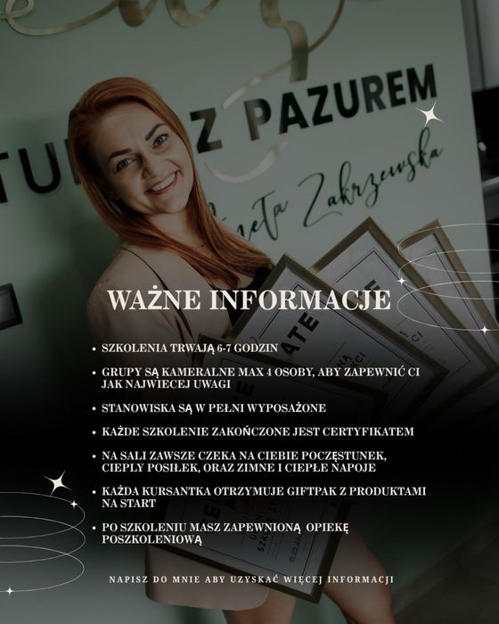 Black week -30% wszystkie szkolenia kursy kurs szkolenie przedlużanie